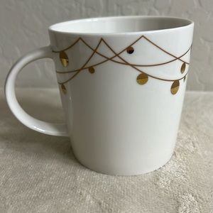 Starbucks 2012 Gold Trim Christmas Mug